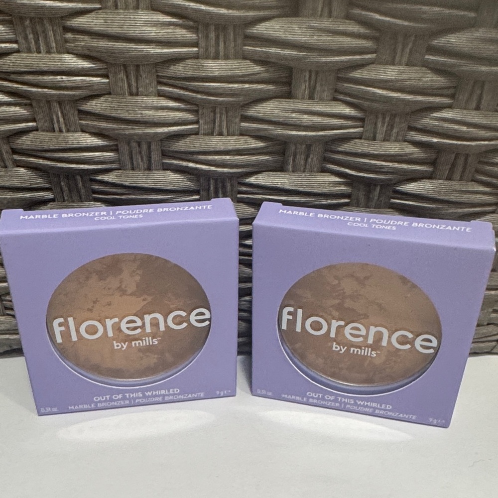 Florence by Mills Marble Bronzer Duo - Cool Tones, Neutral Brown- set of 2
